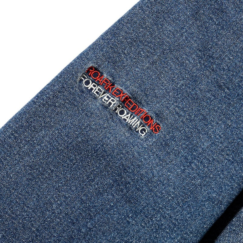 ROARK ジャケット CONVOY JACKET インディゴ ストーンウォッシュ 商品画像 右袖刺繍