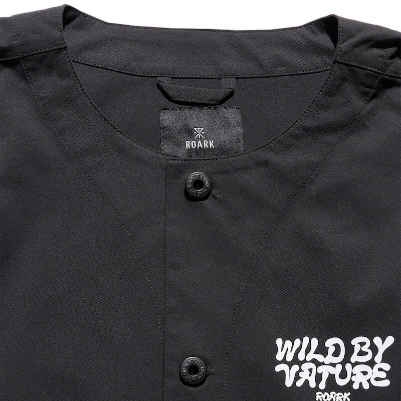 ROARK ジャケット ENGINEER SHIRTS JKT ブラック 商品画像 首元