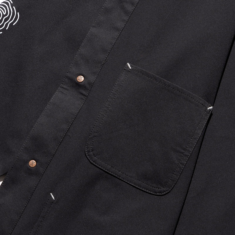 ROARK ジャケット ENGINEER SHIRTS JKT ブラック 商品画像 内ポケット