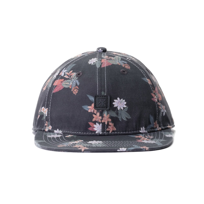 ROARK キャップ PALAWAN FLORAL 6PANEL CAP - MID ブラック 商品画像 正面