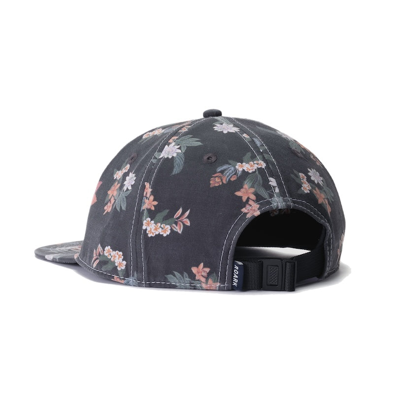 ROARK キャップ PALAWAN FLORAL 6PANEL CAP - MID ブラック 商品画像 背面