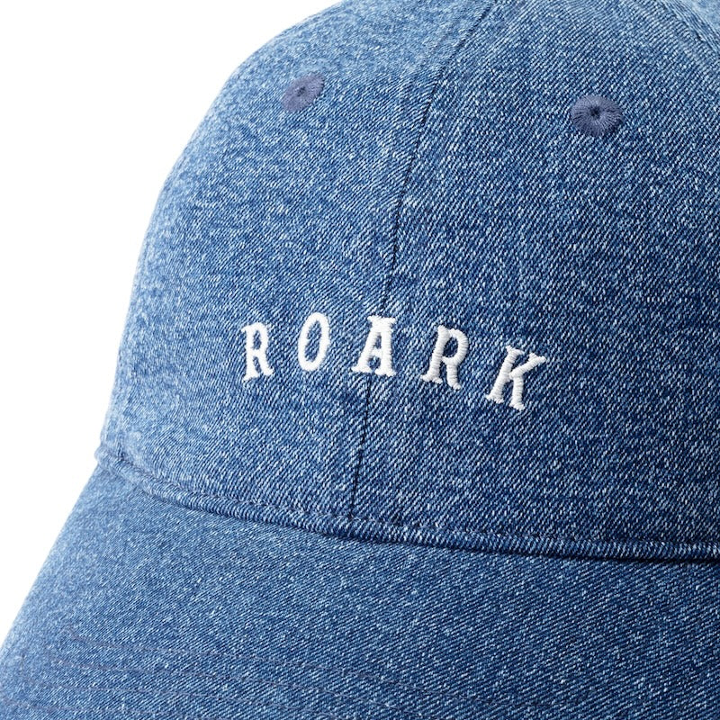 ROARK キャップ MEDIEVAL 6PANEL CAP - LOW" (Stone Wash) 商品画像 正面 クローズアップ