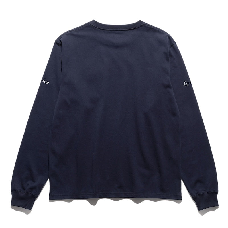 ROARK L/STシャツ EXPEDITIONS 14oz H/W L/S TEE ネイビー 商品画像 背面