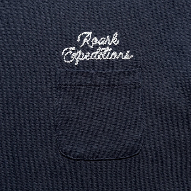 ROARK L/STシャツ EXPEDITIONS 14oz H/W L/S TEE ネイビー 商品画像 胸ポケット