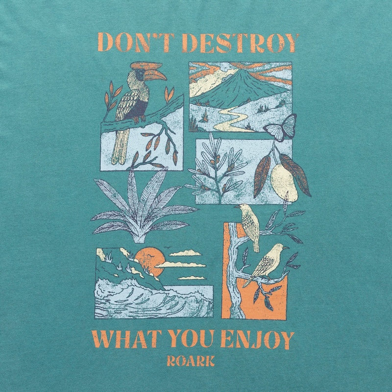 ROARK L/STシャツ ENJOY WELL WORN L/S TEE ハンター 商品画像 正面 グラフィック