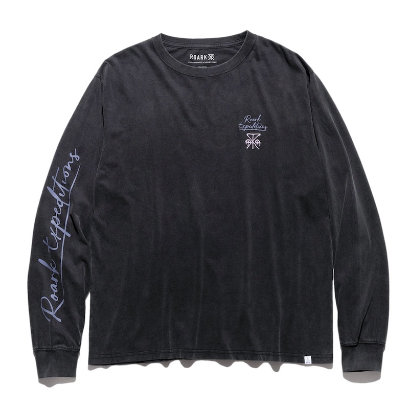 ROARK L/STシャツ EXPEDITIONS PHOTO WELL WORN L/S TEE ブラック 商品画像 正面