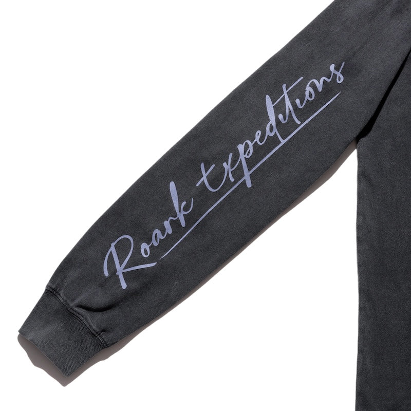 ROARK L/STシャツ EXPEDITIONS PHOTO WELL WORN L/S TEE ブラック 商品画像 右袖
