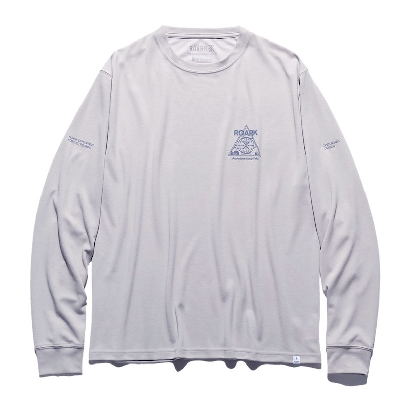 ROARK L/STシャツ TRIANGULAR L/S Dri-Release TEE グレー商品画像 正面