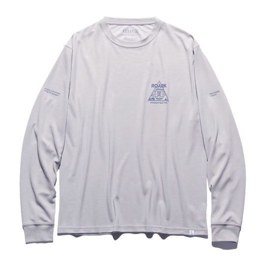 ROARK L/STシャツ TRIANGULAR L/S Dri-Release TEE グレー商品画像 正面