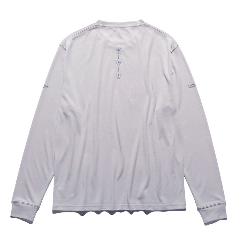 ROARK L/STシャツ TRIANGULAR L/S Dri-Release TEE グレー商品画像 背面