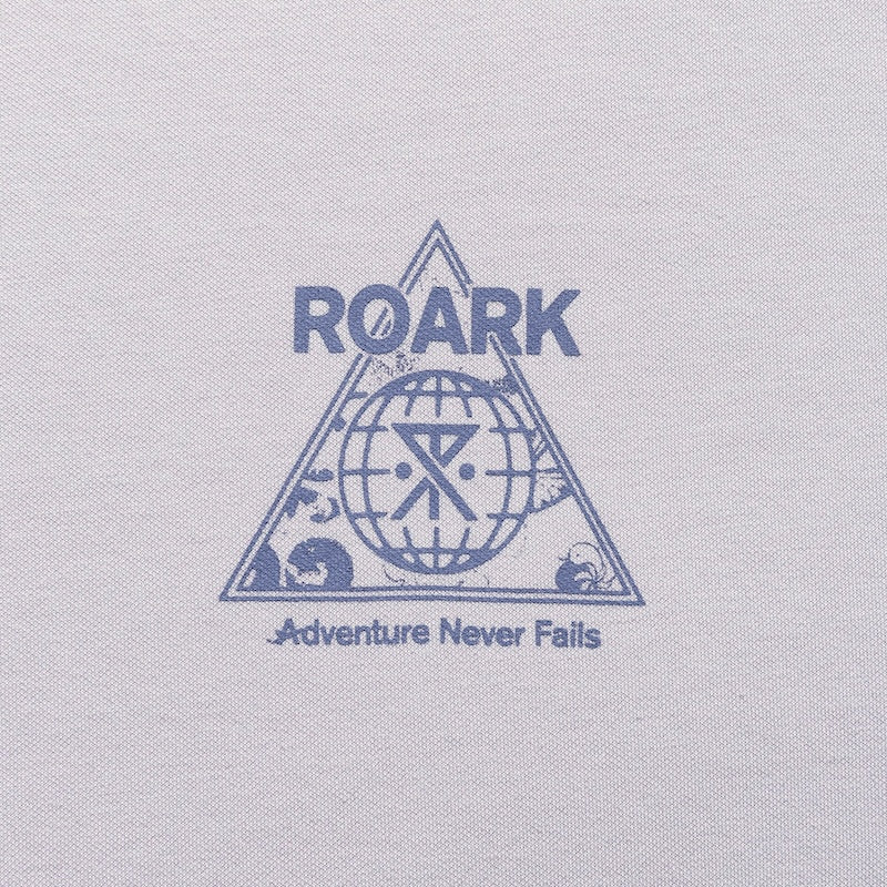 ROARK L/STシャツ TRIANGULAR L/S Dri-Release TEE グレー商品画像 胸プリント