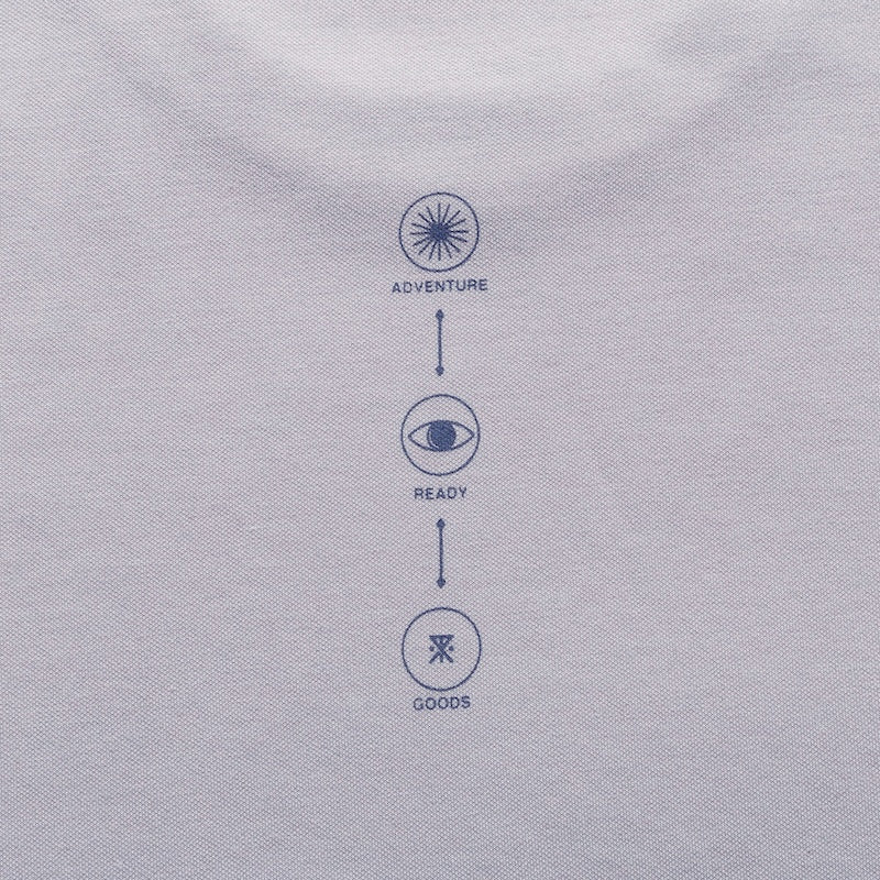 ROARK L/STシャツ TRIANGULAR L/S Dri-Release TEE グレー商品画像 バックプリント