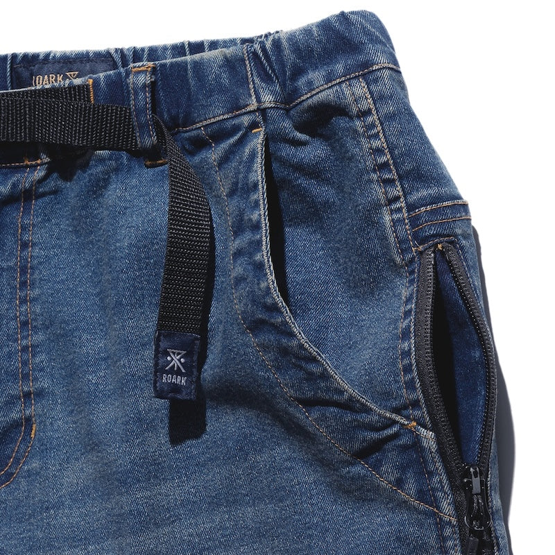ROARK パンツ TRAVEL PANT DENIM - RELAX ストーンウォッシュ 商品画像 正面 左ポケット