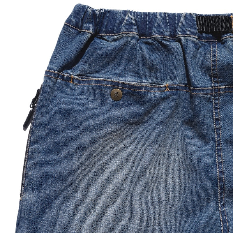 ROARK パンツ TRAVEL PANT DENIM - RELAX ストーンウォッシュ 商品画像 背面 左ポケット