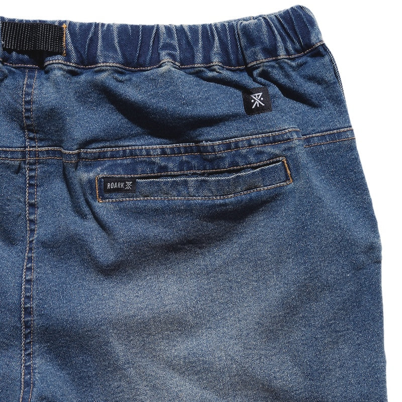 ROARK パンツ TRAVEL PANT DENIM - RELAX ストーンウォッシュ 商品画像 背面 右ポケット