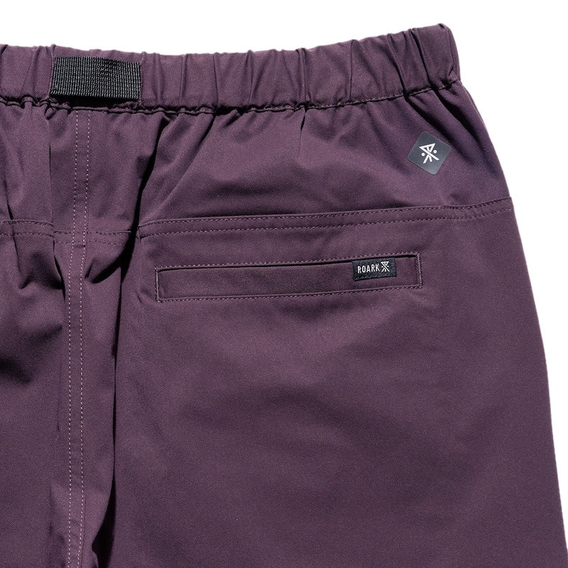 ROARK パンツ TRAVEL PANT RESISTANT TWILL - RELAX バーガンディ 商品画像 背面 右ポケット