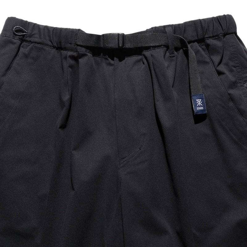 ROARK パンツ TRAVEL PANT RESISTANT TWILL - RELAX ブラック 商品画像 正面 ウエスト