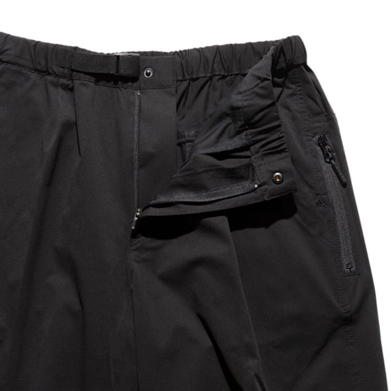 ROARK パンツ TRAVEL PANT RESISTANT TWILL - RELAX ブラック 商品画像 正面ファスナー