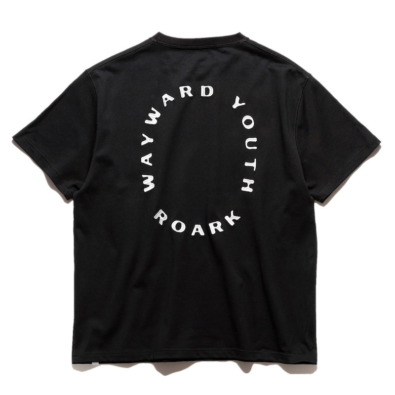 ROARK Tシャツ WAYWARD YOUTH 14oz H/W TEE ブラック 商品画像 背面