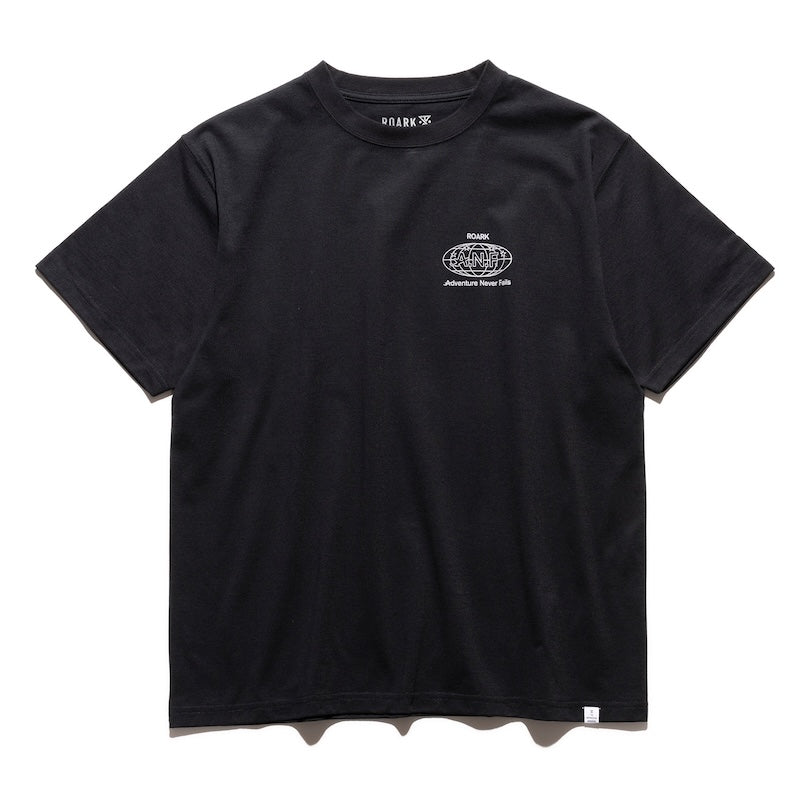 ROARK Tシャツ ANF FINE TECH DRY TEE ブラック 商品画像 正面
