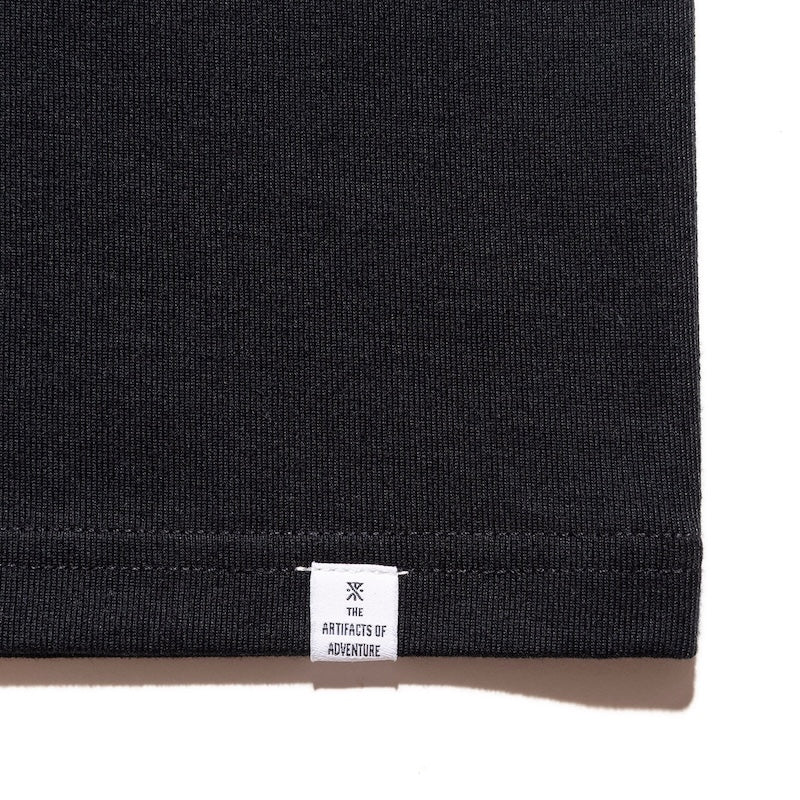 ROARK Tシャツ ANF FINE TECH DRY TEE ブラック 商品画像 裾