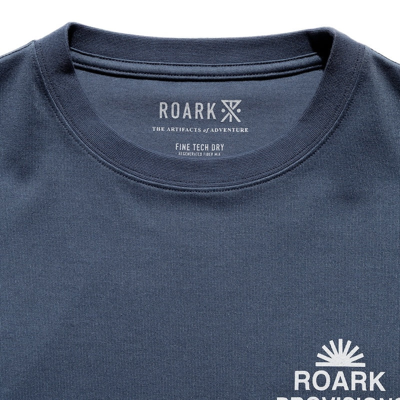 ROARK Tシャツ PROVISIONS FINE TECH DRY TEE オリオン 商品画像 首元