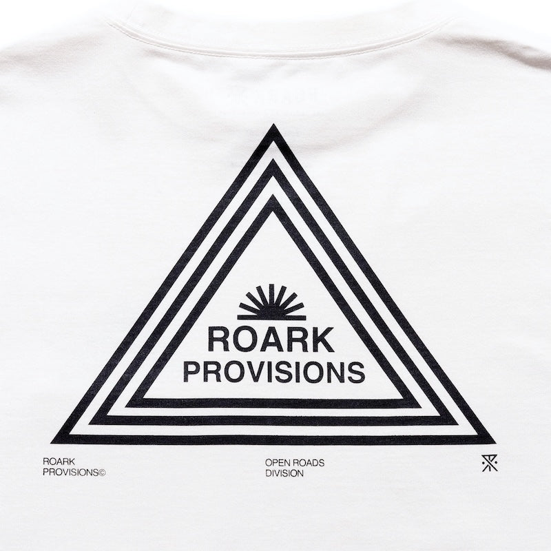 ROARK Tシャツ PROVISIONS FINE TECH DRY TEE ホワイト 商品画像 バックプリント