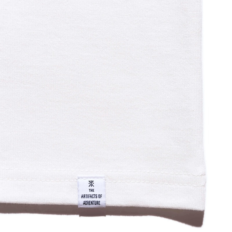 ROARK Tシャツ PROVISIONS FINE TECH DRY TEE ホワイト 商品画像 裾