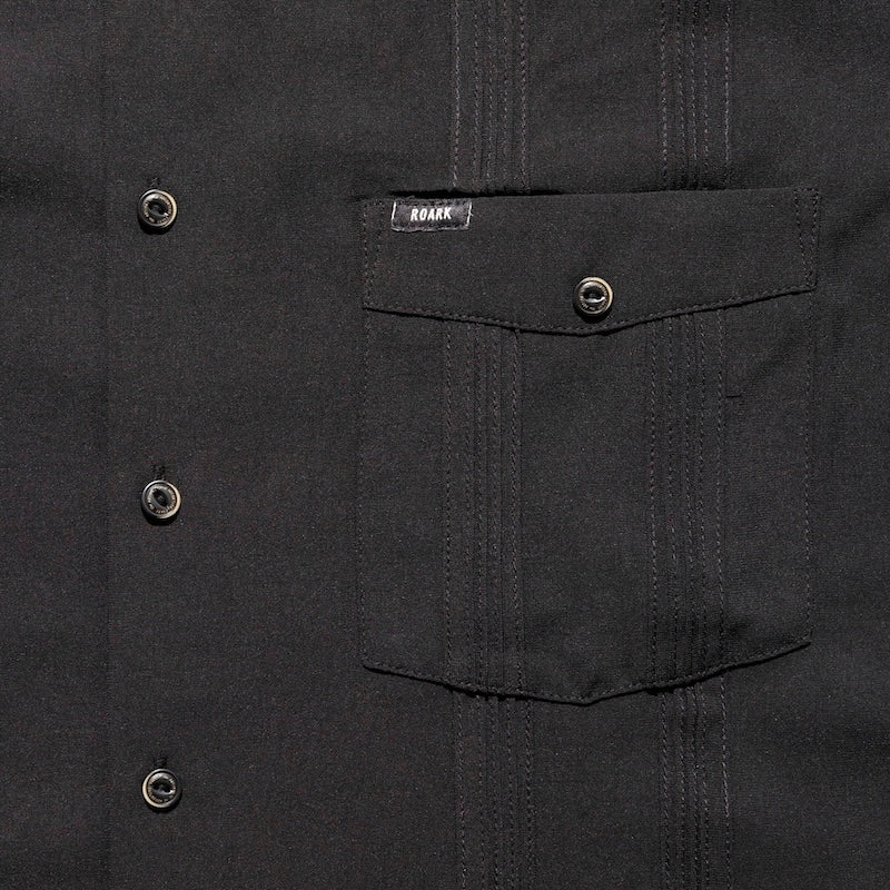 ROARK S/Sシャツ GONZO CUBA S/S ブラック 商品画像 胸ポケット