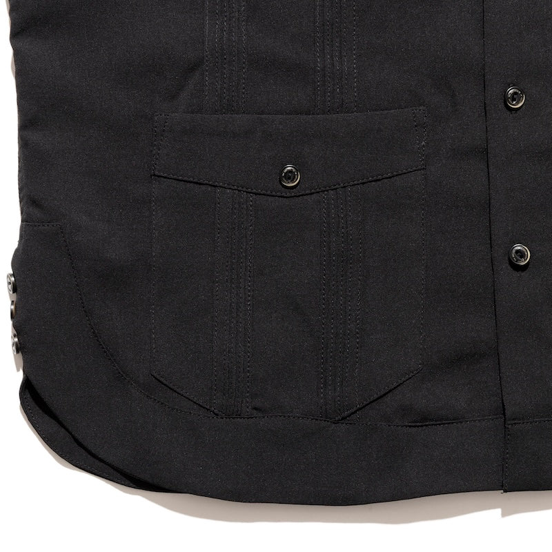 ROARK S/Sシャツ GONZO CUBA S/S ブラック 商品画像 裾ポケット