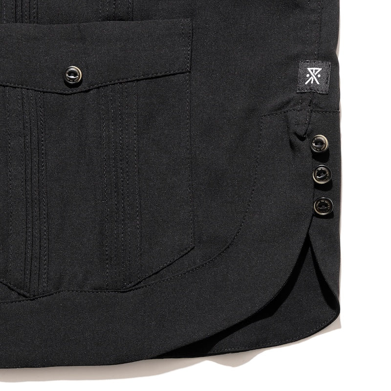 ROARK S/Sシャツ GONZO CUBA S/S ブラック 商品画像 裾サイド