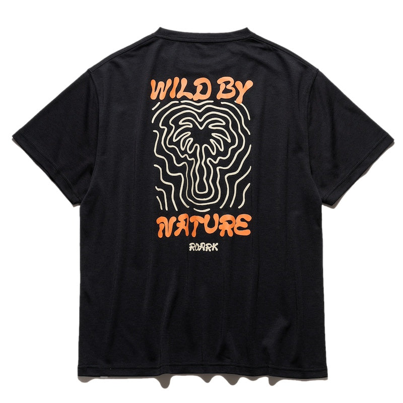 ROARK Tシャツ WILD BY NATURE DriRelease TEE ブラック 商品画像 背面