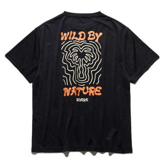 ROARK Tシャツ WILD BY NATURE DriRelease TEE ブラック 商品画像 背面