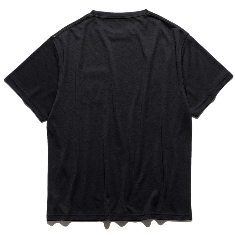 ROARK Tシャツ LABEL POCKET DriRelease TEE ブラック 商品画像 背面