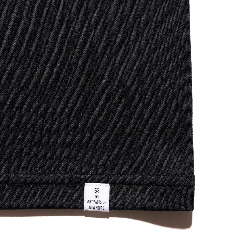 ROARK Tシャツ LABEL POCKET DriRelease TEE ブラック 商品画像 裾