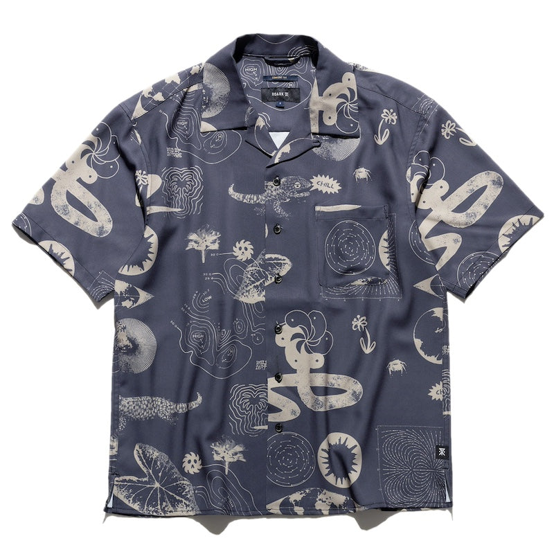 ROARK S/Sシャツ W.B.N GONZO S/S チャコール 商品画像 正面