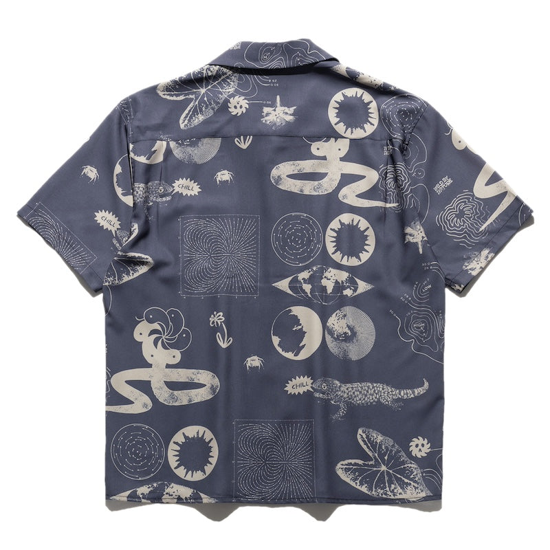 ROARK S/Sシャツ W.B.N GONZO S/S チャコール 商品画像 背面