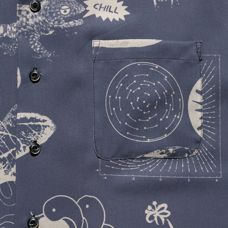ROARK S/Sシャツ W.B.N GONZO S/S チャコール 商品画像 ポケット