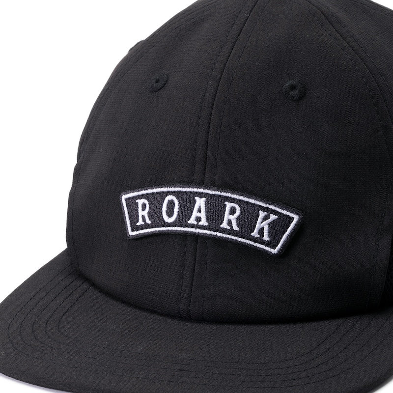 ROARK キャップ NOMAD DRY 6PANEL CAP - HIGH ブラック 商品画像 ロゴワッペン