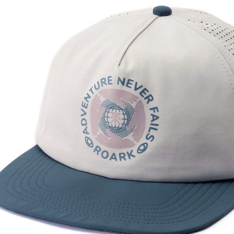 ROARK キャップ NEVER FAILS 5PANEL CAP - MID (Bone) 商品画像 クローズアップ