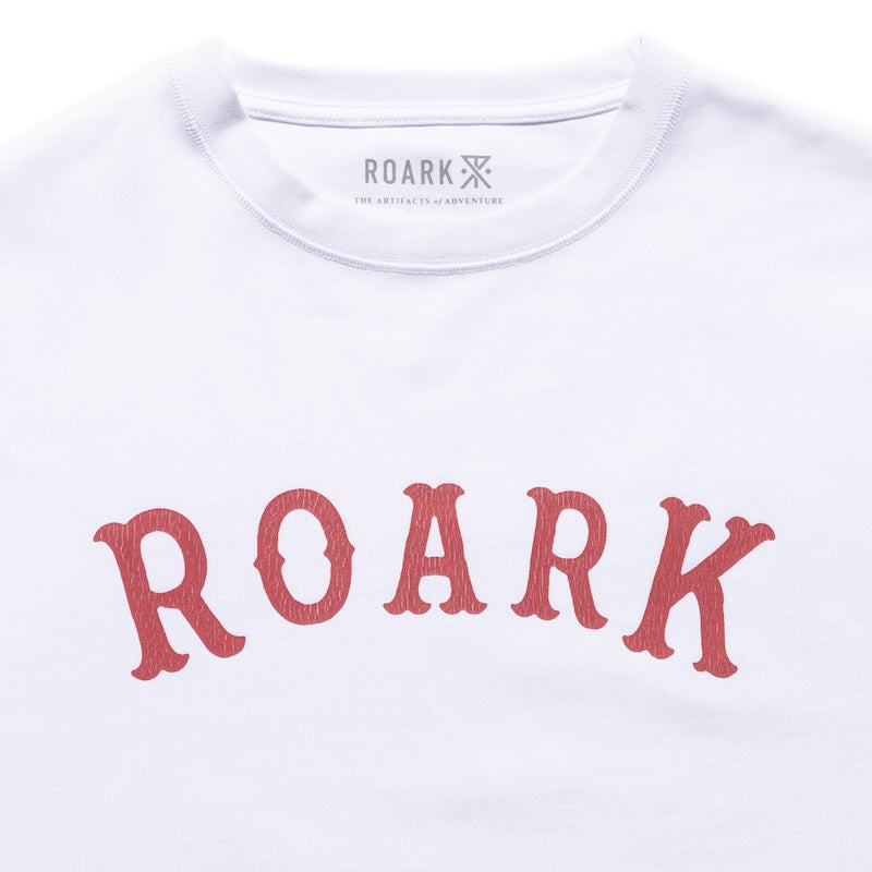ROARK Tシャツ MEDIEVAL LOGO 14oz H/W TEE ホワイト 商品画像 ロゴプリント