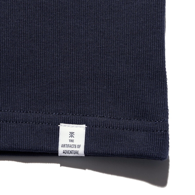 ROARK Tシャツ MEDIEVAL LOGO 14oz H/W TEE ネイビー 商品画像 裾