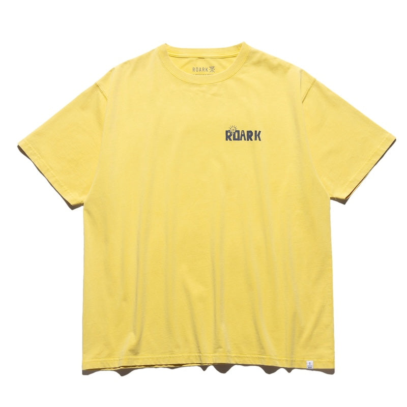 ROARK Tシャツ CLOUD 9 WELL WORN TEE イエロー 商品画像 正面