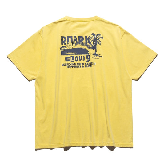 ROARK Tシャツ CLOUD 9 WELL WORN TEE イエロー 商品画像 背面