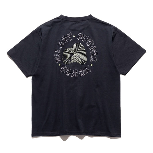 ROARK Tシャツ WILD BY NATURE FINE TECH DRY TEE ブラック 商品画像 背面