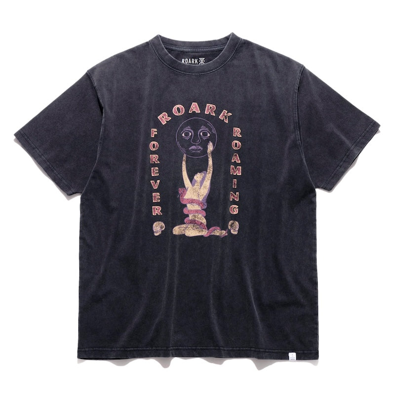 ROARK Tシャツ NIGHT RULE S/S TEE ブラック 商品画像 正面