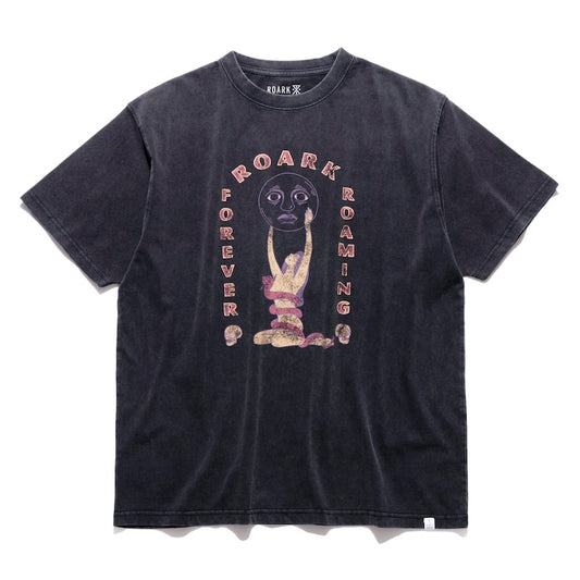 ROARK Tシャツ NIGHT RULE S/S TEE ブラック 商品画像 正面