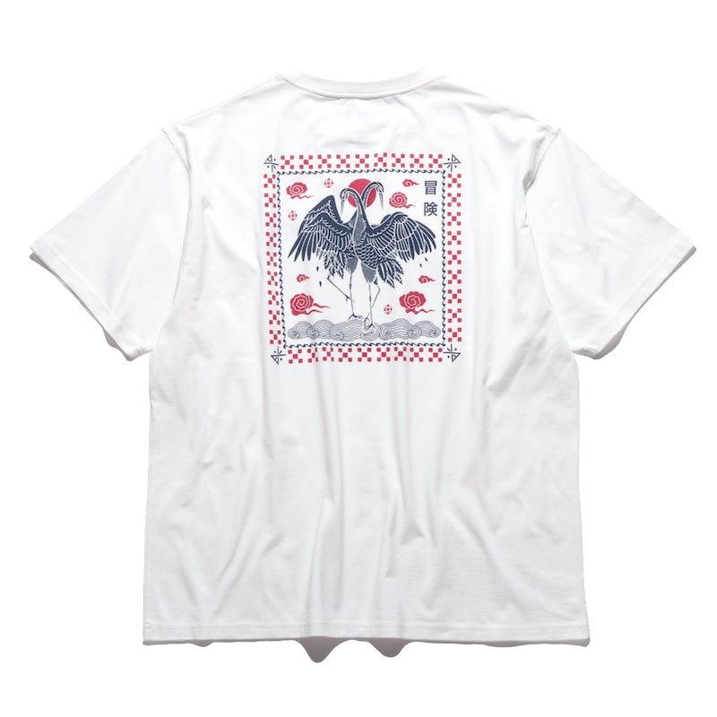 ROARK Tシャツ CRANE S/S TEE ホワイト 商品画像 背面