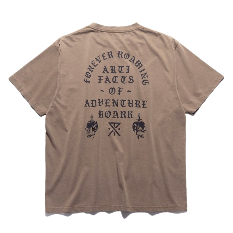 ROARK Tシャツ A.O.A.R S/S TEE ブラウン 商品画像 背面