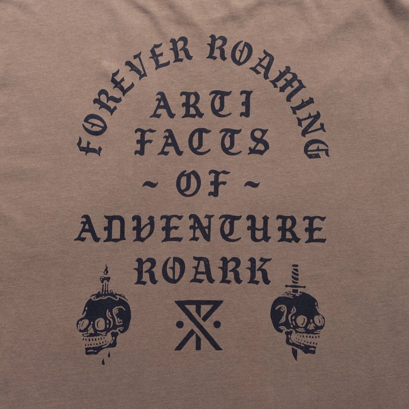 ROARK Tシャツ A.O.A.R S/S TEE ブラウン 商品画像 バックプリント